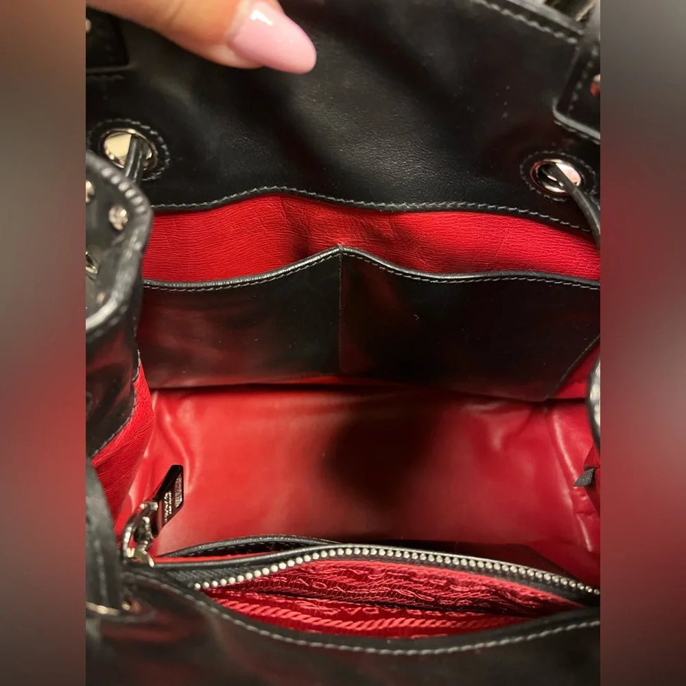 Prada Studded Calf Bucket Bag - Picture 9 of 16